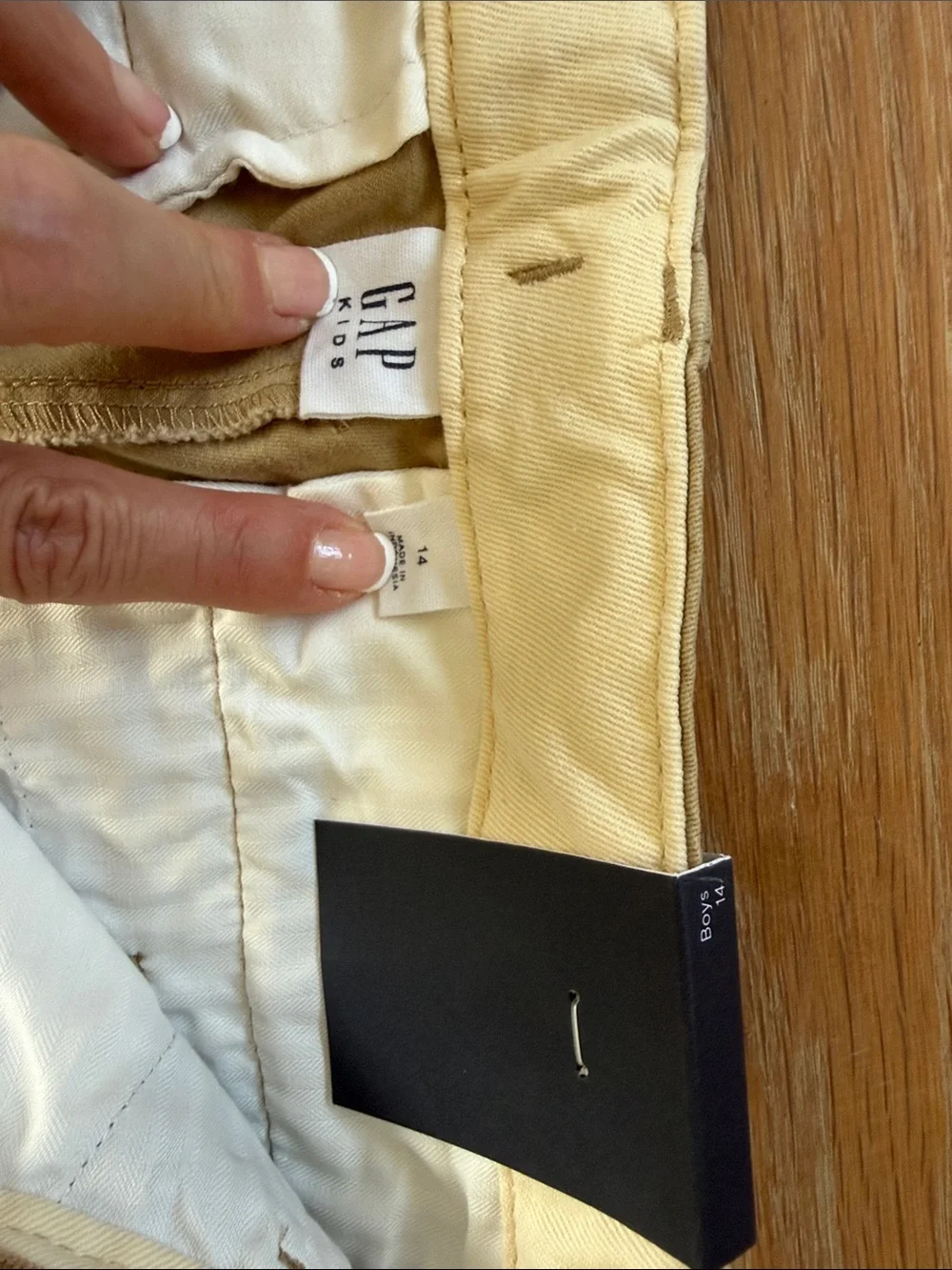 NWT Gap kids boys Tan comfort stretch full length boys size 14 Pants